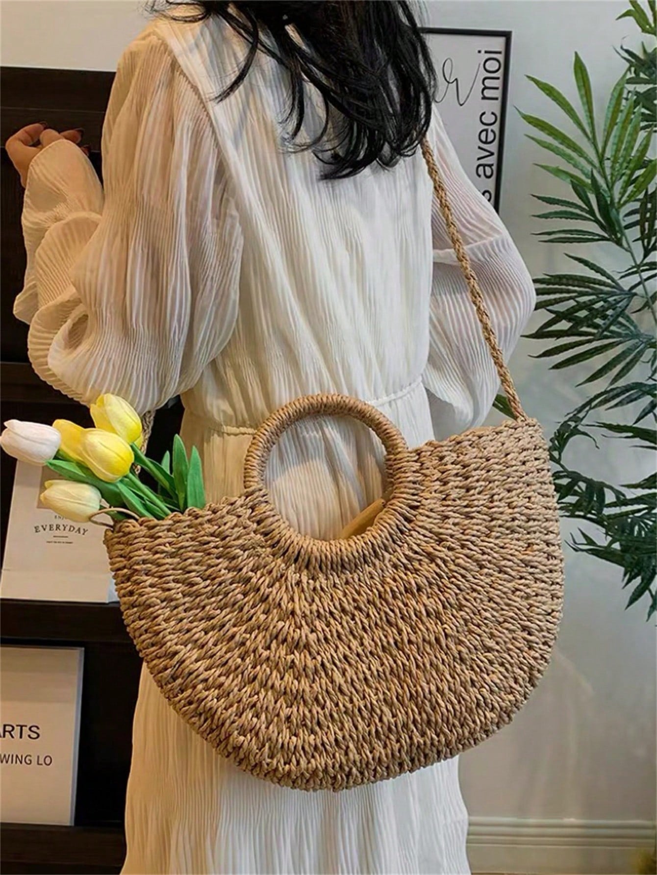 Bolsa de Palha Alma Bohemia - Indra Moda Indiana