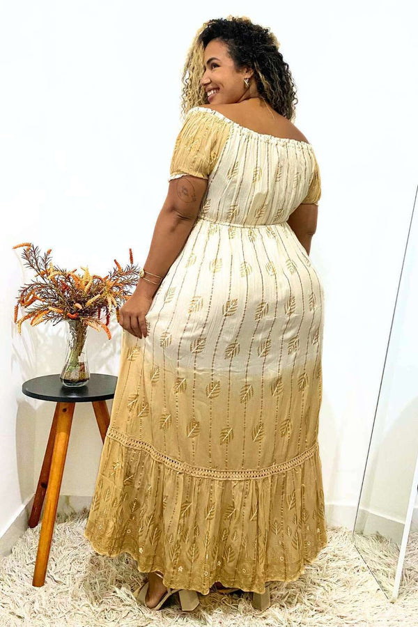 Vestido Longo Boho Luxo