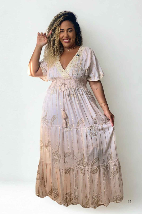 Vestido Boho Luxo Aurora