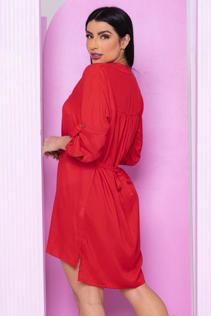 Túnica Bata Indiana chamise Viscose Manga 3/4 Coleção Premium 1858 - Indra Moda Indiana