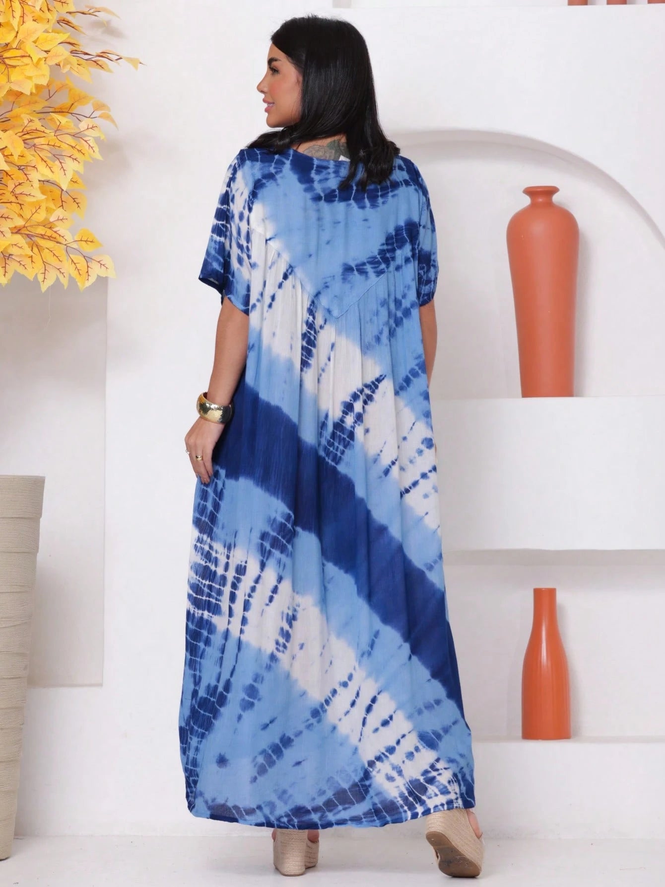 Vestido Boho Conforto Plus Size Tay - die - Indra Moda Indiana