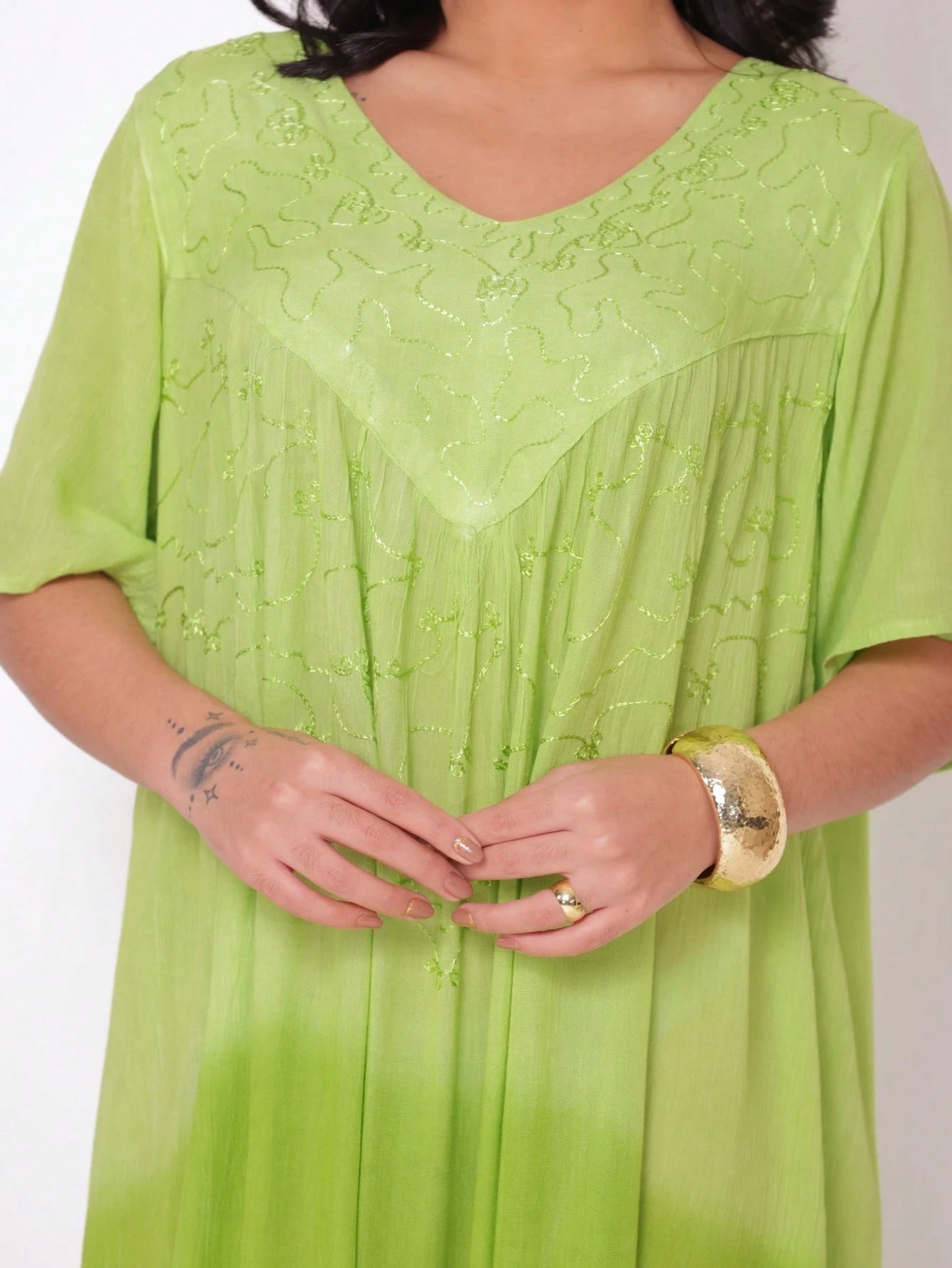 Vestido Boho Conforto Plus Size Tay - die - Indra Moda Indiana