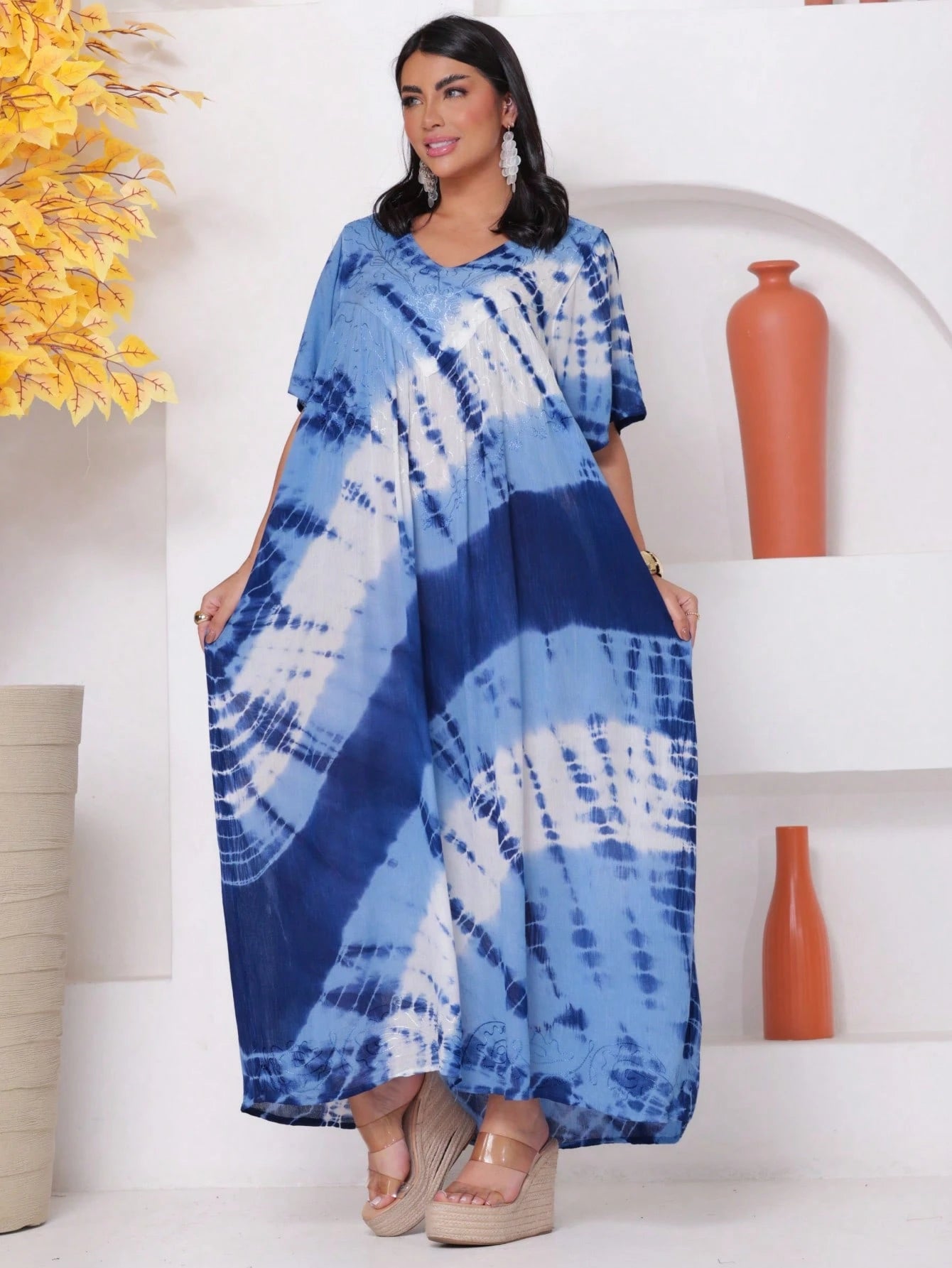 Vestido Boho Conforto Plus Size Tay - die - Indra Moda Indiana