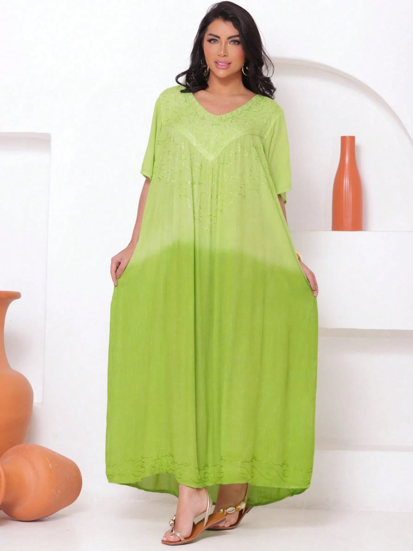 Vestido Boho Conforto Plus Size Tay - die - Indra Moda Indiana