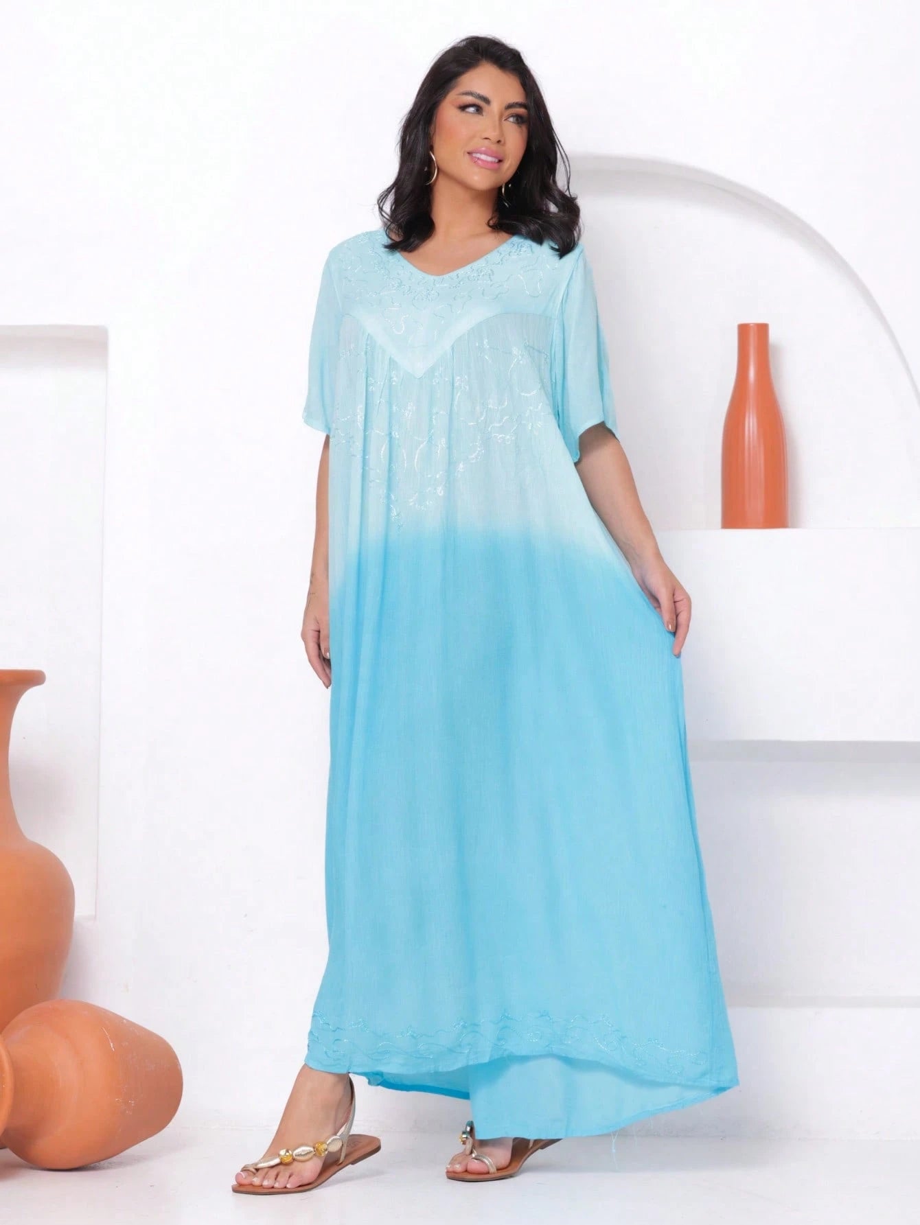 Vestido Boho Conforto Plus Size Tay - die - Indra Moda Indiana