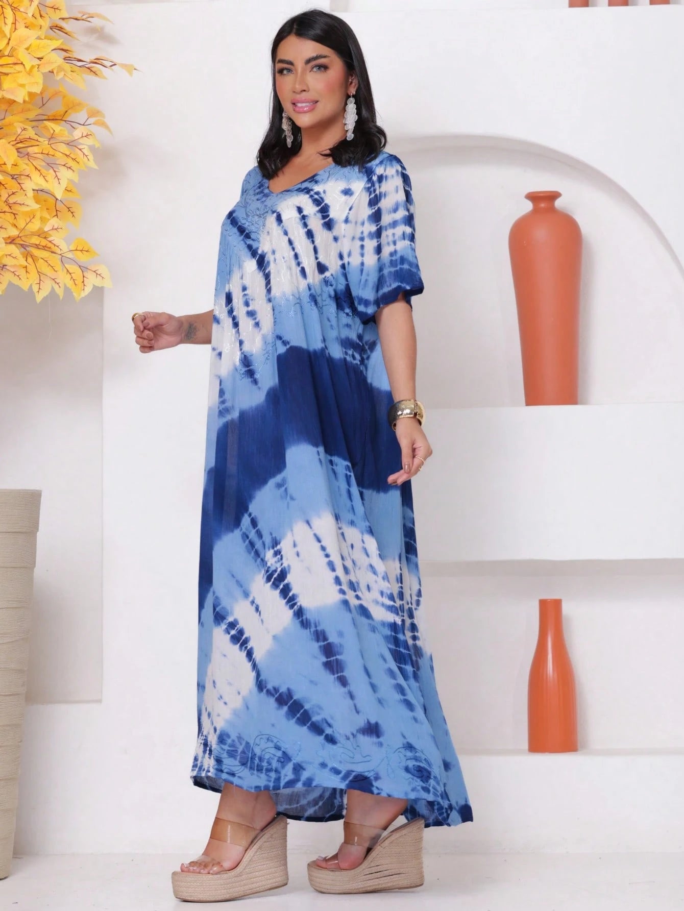 Vestido Boho Conforto Plus Size Tay - die - Indra Moda Indiana