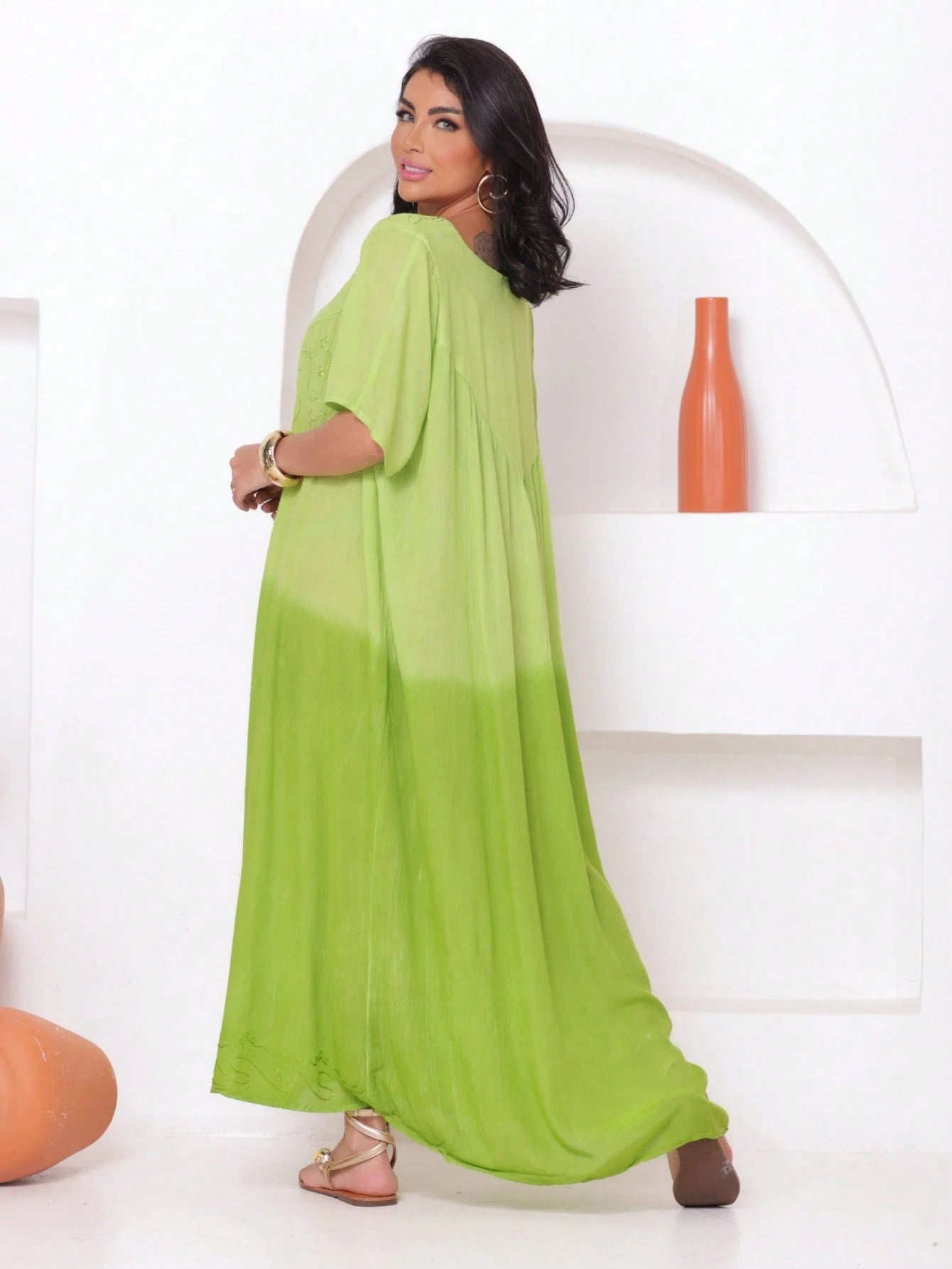 Vestido Boho Conforto Plus Size Tay - die - Indra Moda Indiana