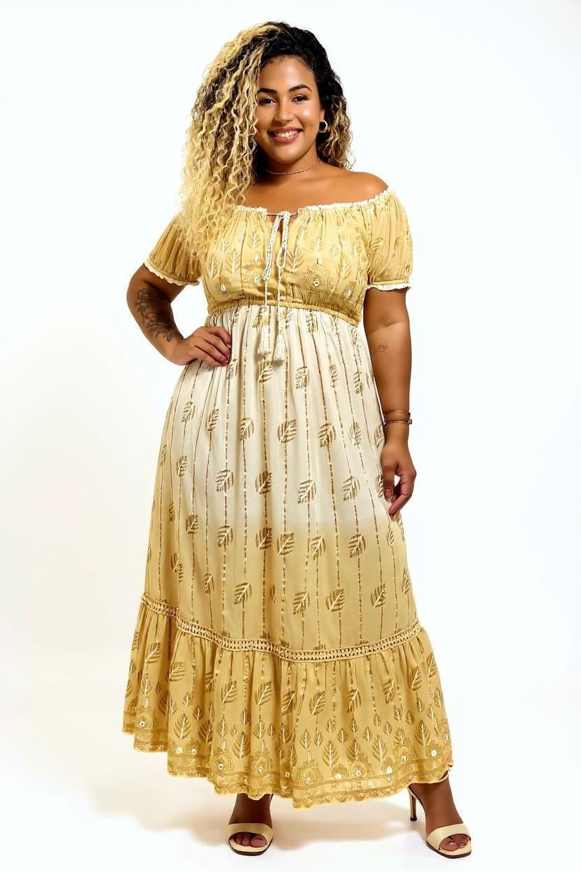 Vestido Boho Encanto do Alvorecer - Indra Moda Indiana