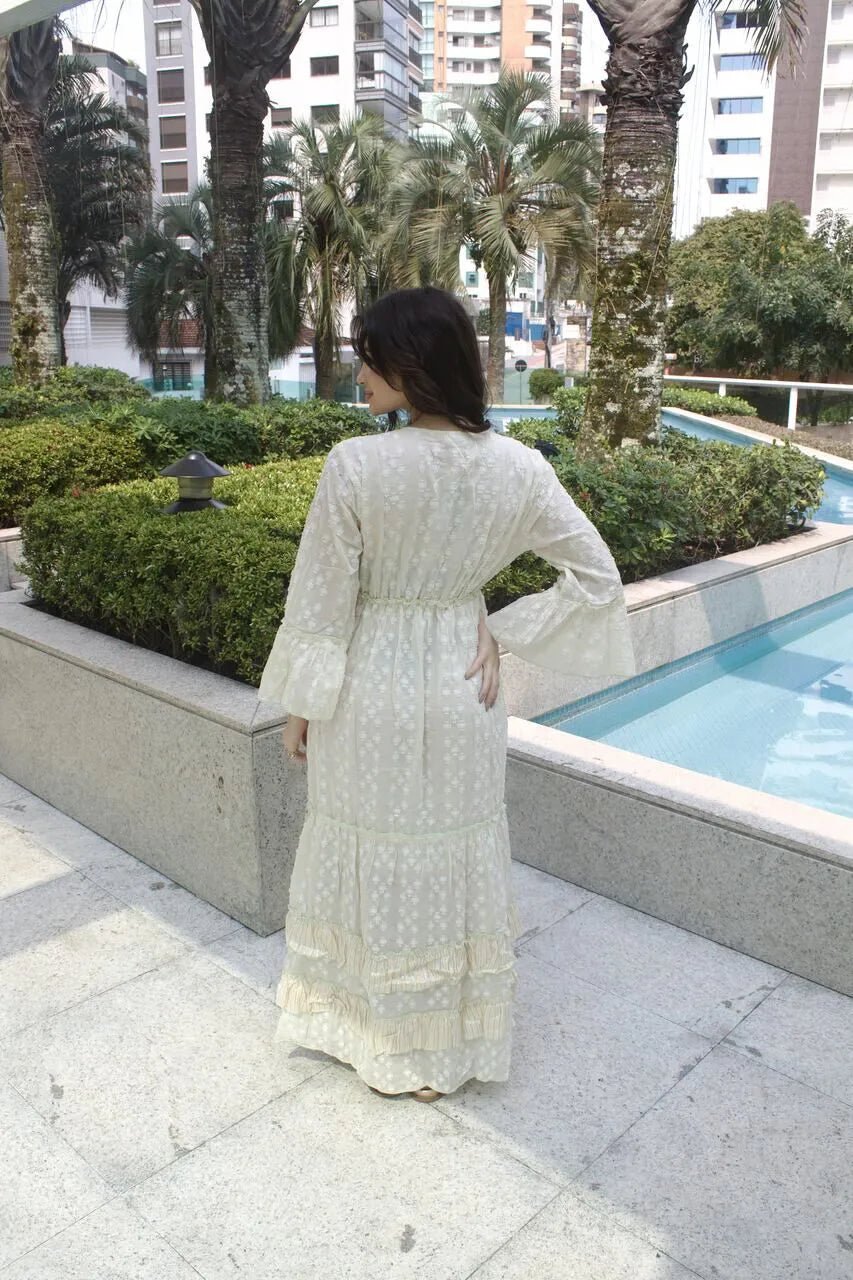 Vestido Império Boho - Indra Moda Indiana