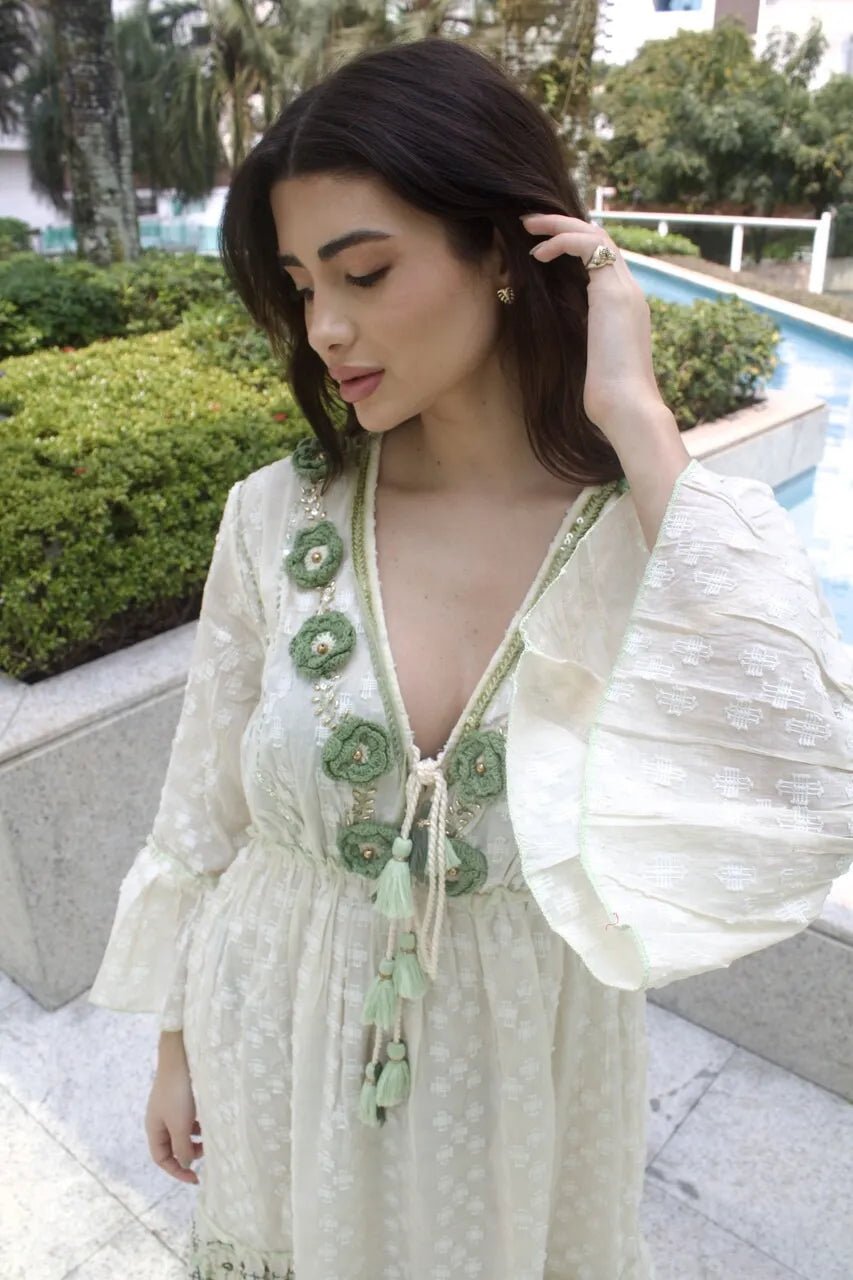 Vestido Império Boho - Indra Moda Indiana