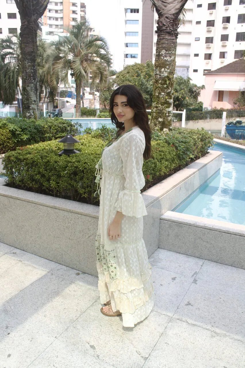 Vestido Império Boho - Indra Moda Indiana