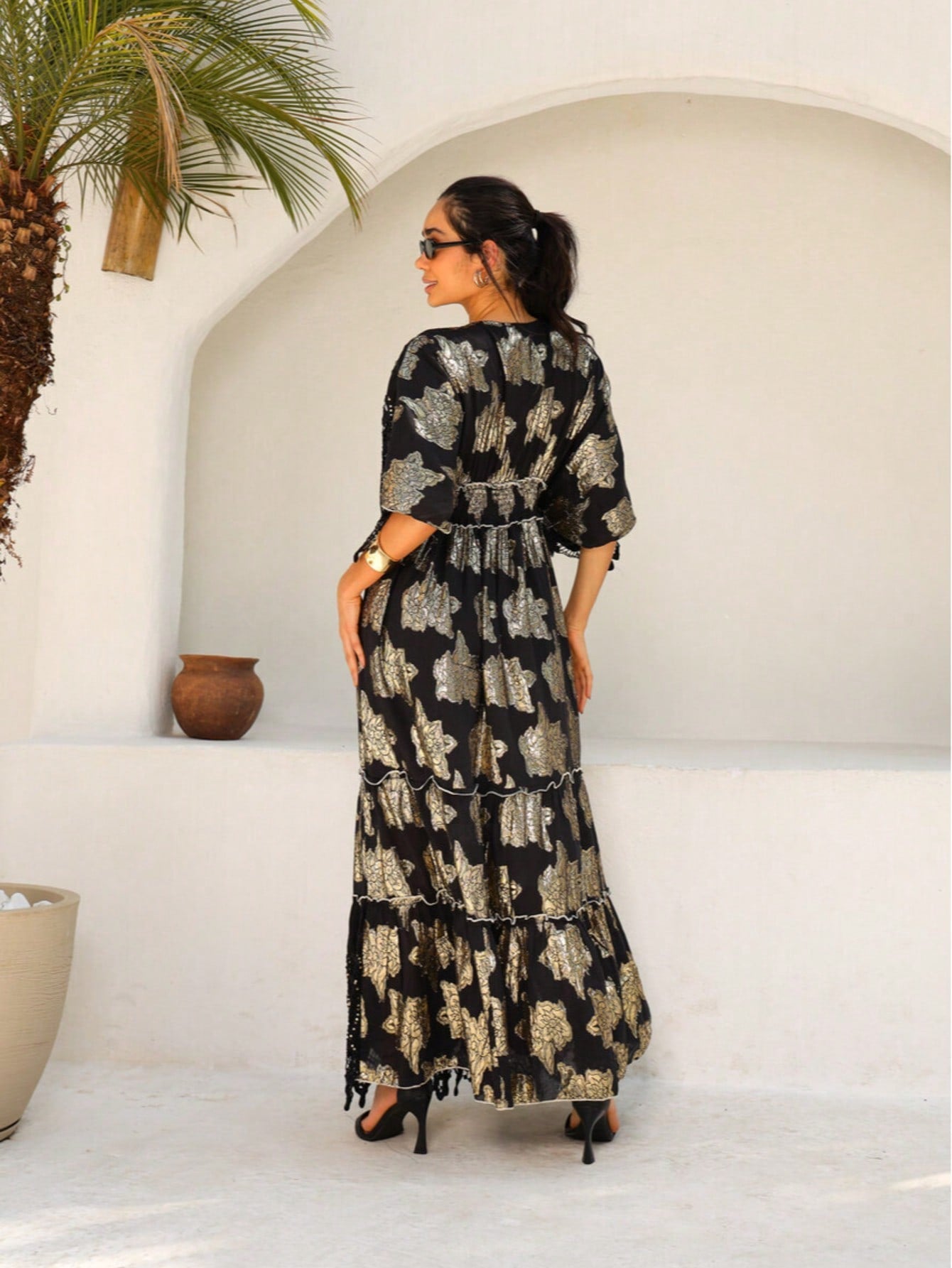 Vestido Longo Boho Amira - Indra Moda Indiana