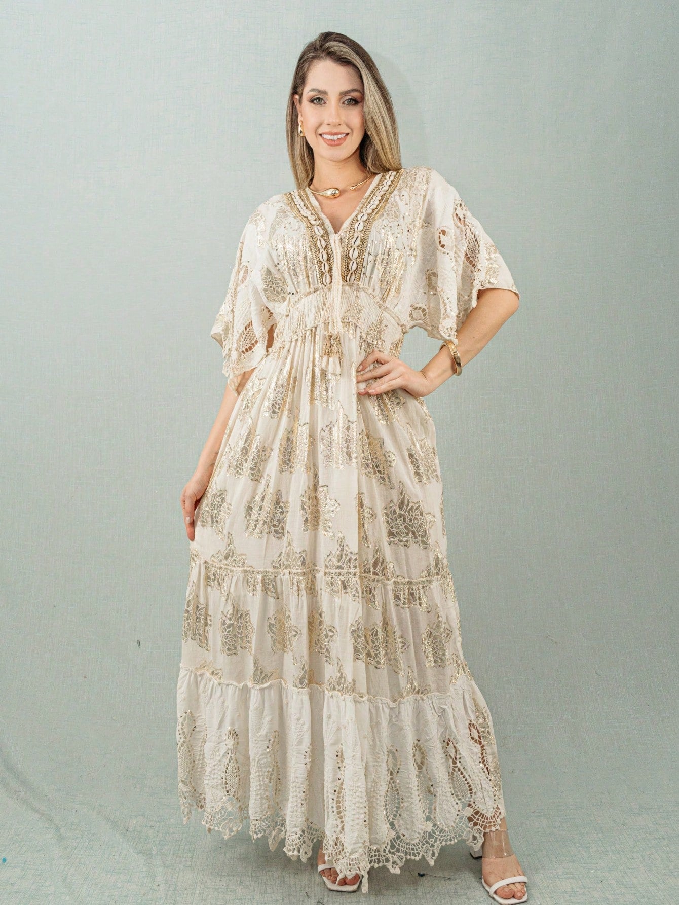 Vestido Longo Boho Amira - Indra Moda Indiana