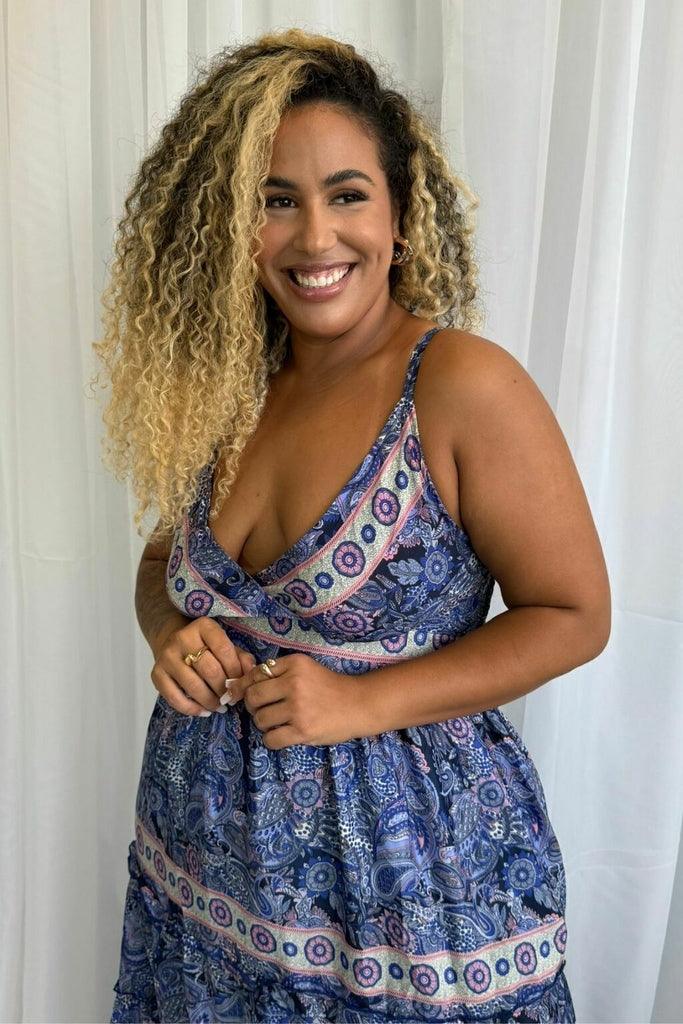 Vestido Longo Sintonia Indiana Coleção Encanto Boho - Indra Moda Indiana