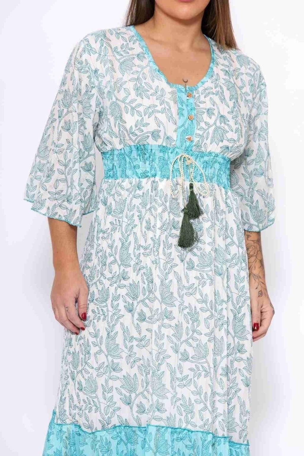 Vestido Longo Sonho Indiano Coleção Boho Premium 9123 - Indra Moda Indiana