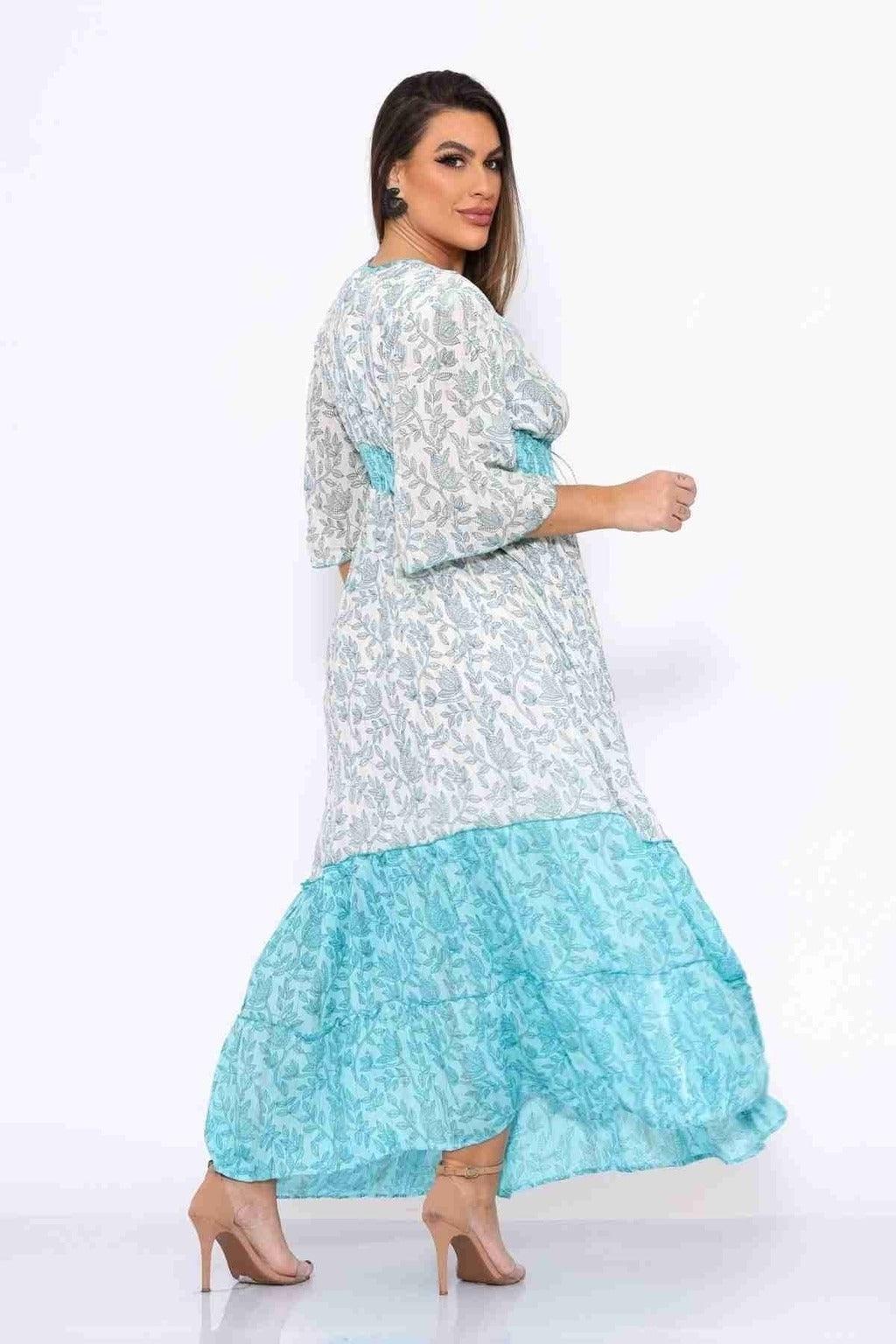 Vestido Longo Sonho Indiano Coleção Boho Premium 9123 - Indra Moda Indiana