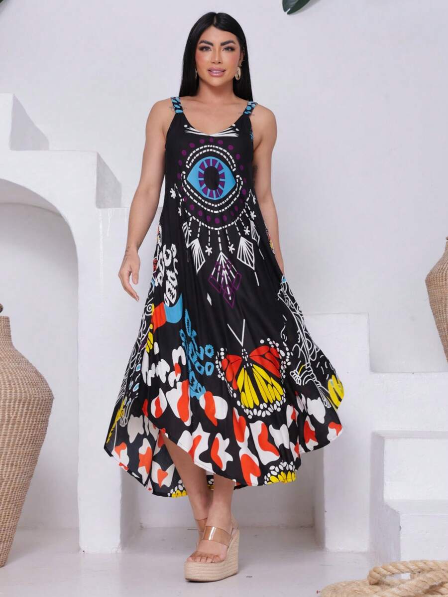 Vestido Trapézio Místico - Indra Moda Indiana
