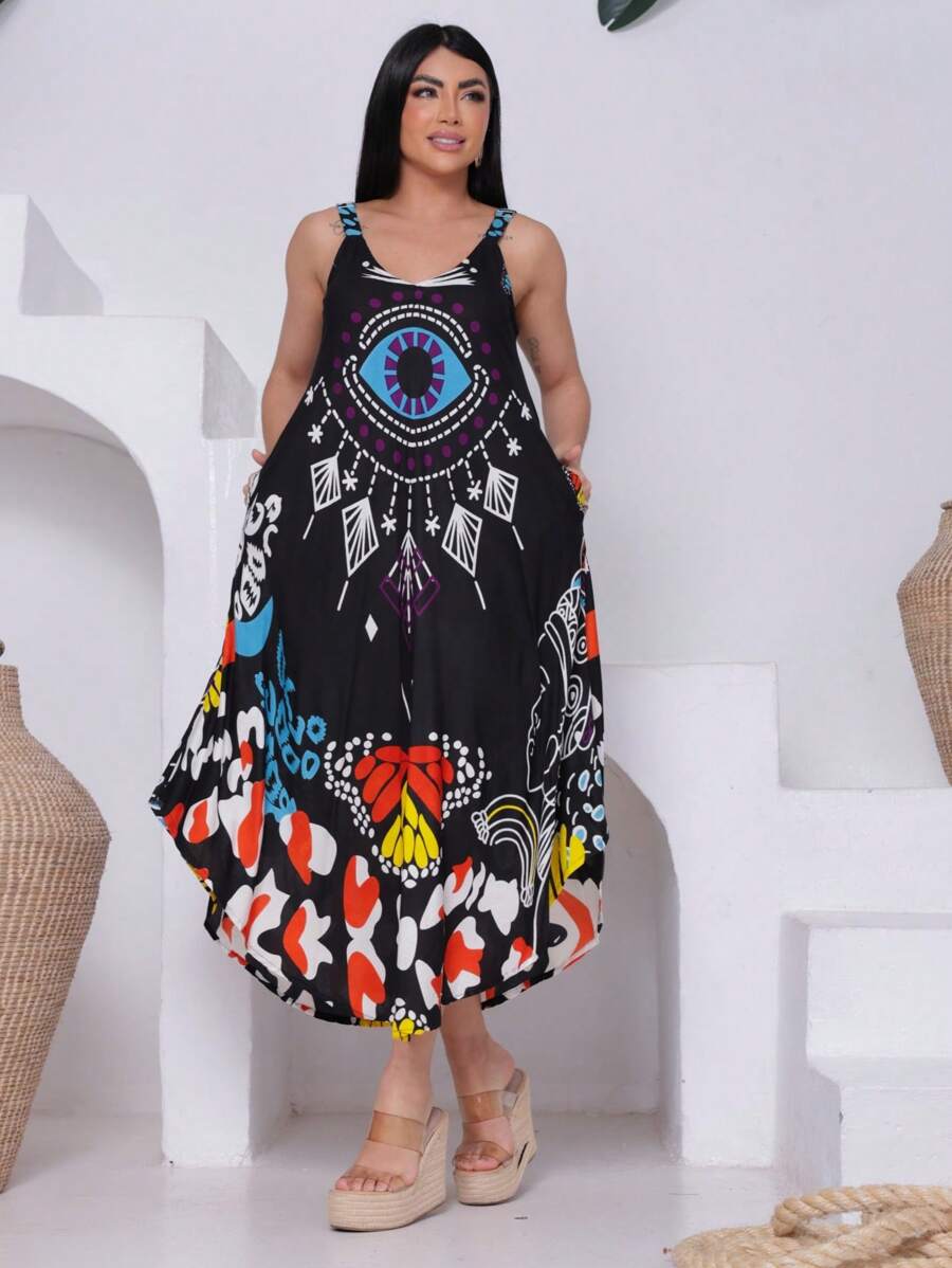 Vestido Trapézio Místico - Indra Moda Indiana