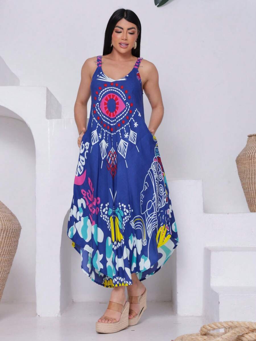 Vestido Trapézio Místico - Indra Moda Indiana