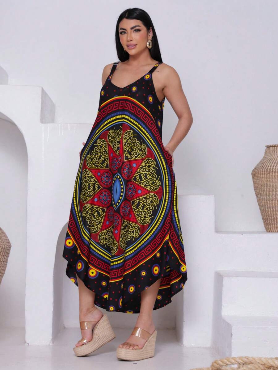 Vestido Trapézio Talismã - Indra Moda Indiana