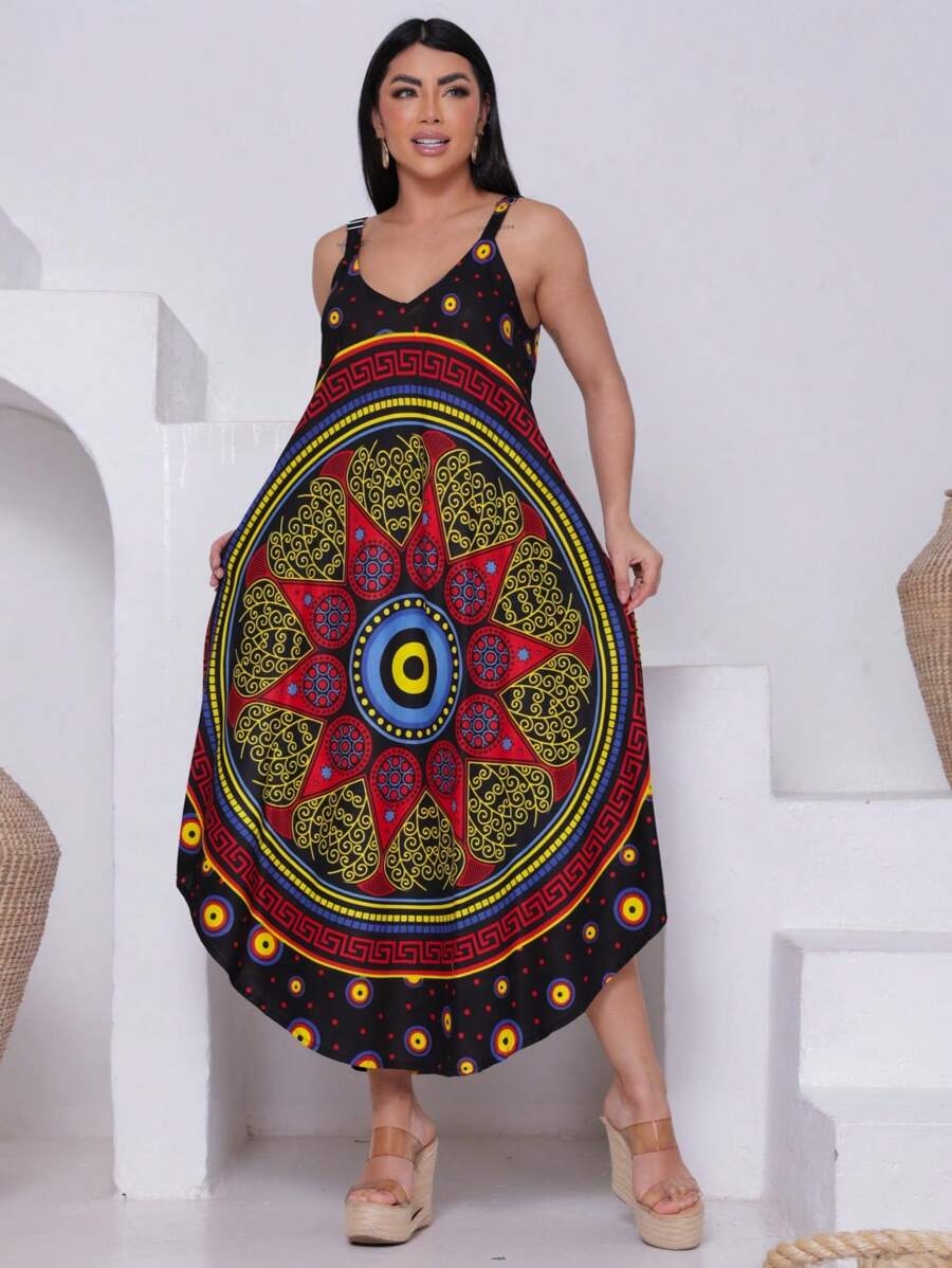 Vestido Trapézio Talismã - Indra Moda Indiana