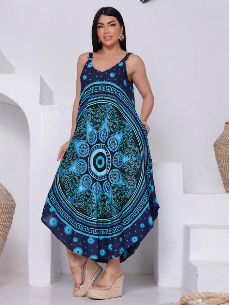 Vestido Trapézio Talismã - Indra Moda Indiana