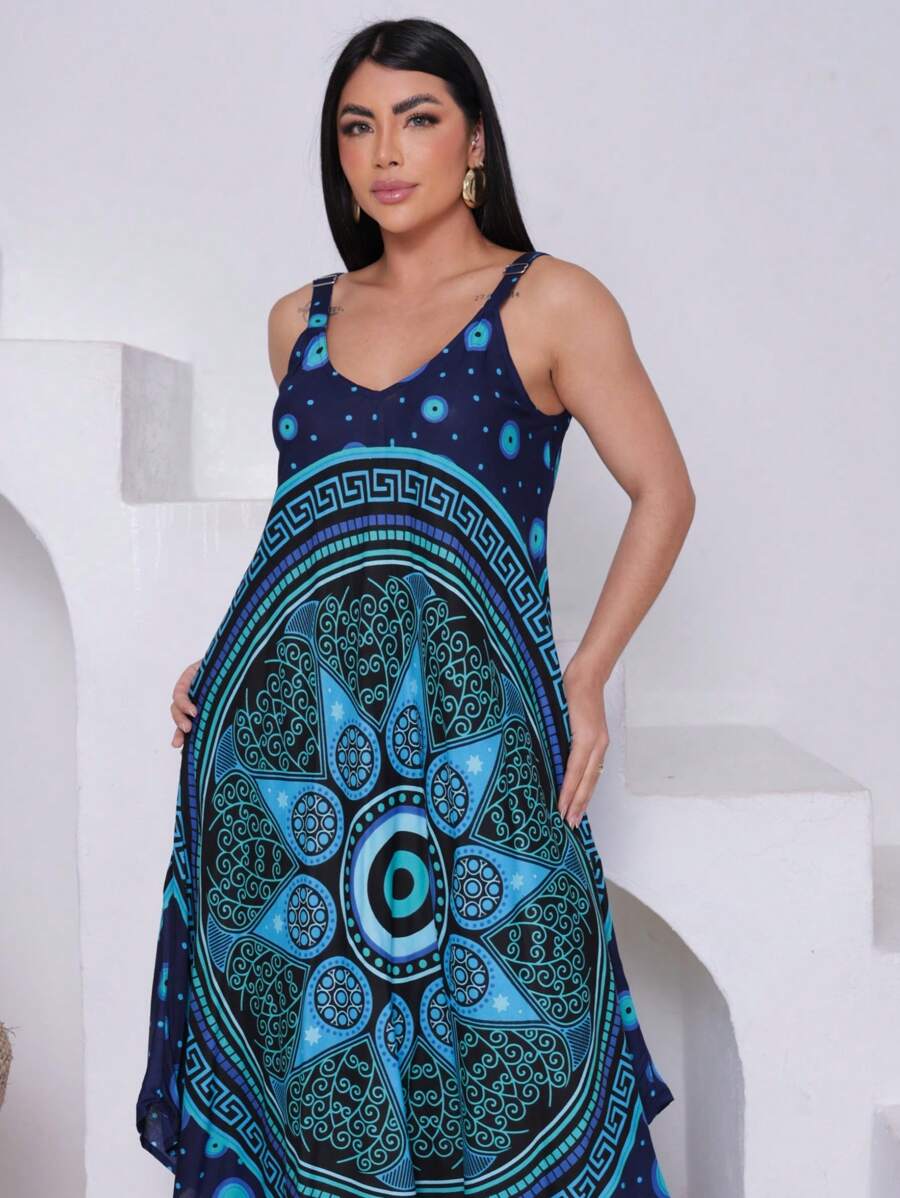 Vestido Trapézio Talismã - Indra Moda Indiana