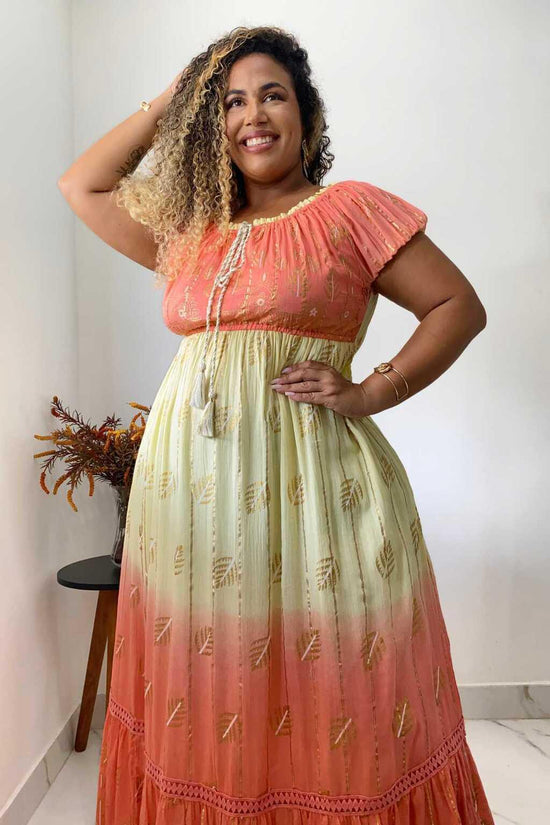 Vestido Longo Encanto do Alvorecer Ciganinha Coleção Luxo 6673