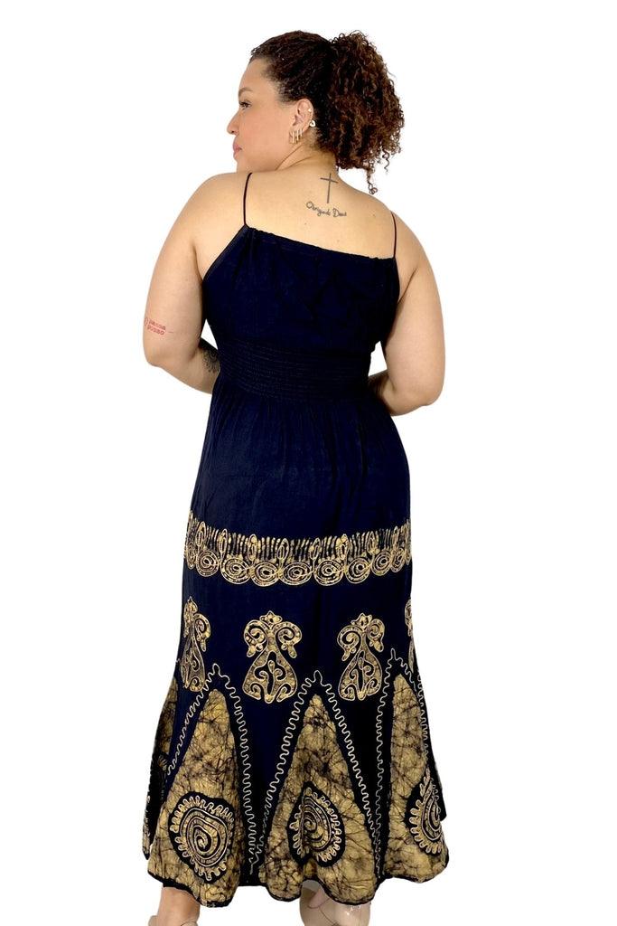 Vestido Black Longo Bordado Stone Coleção Viscose Premium 1137