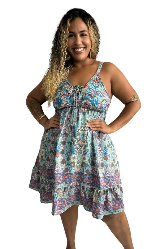 Vestido Curto Sonho Indiano Ajustável Coleção Premium 8341