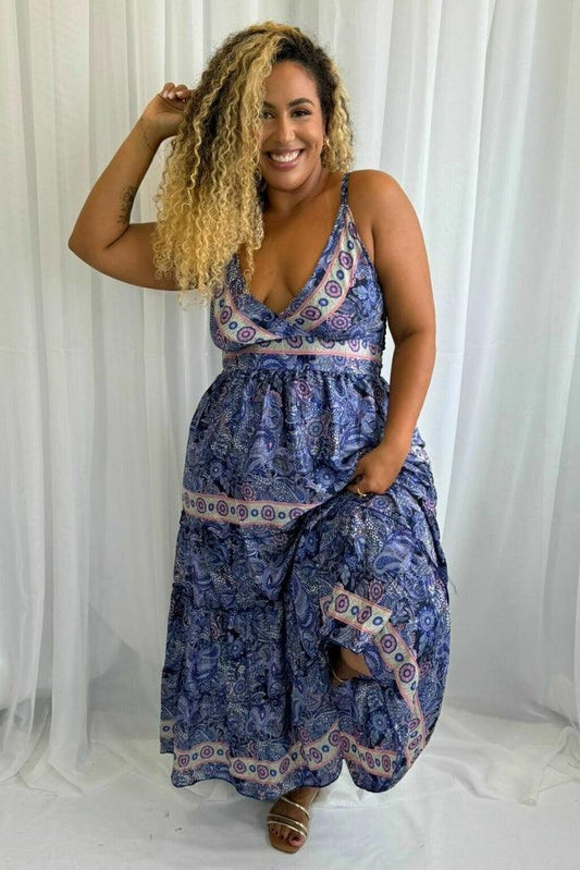 Vestido Longo Sintonia Indiana Coleção Encanto Boho 116