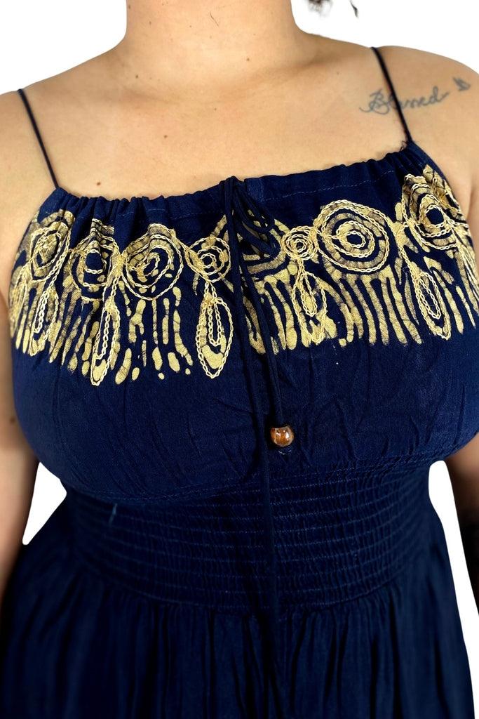 Vestido Black Longo Bordado Stone Coleção Viscose Premium 1137