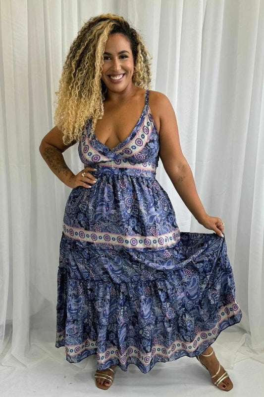Vestido Longo Sintonia Indiana Coleção Encanto Boho 116