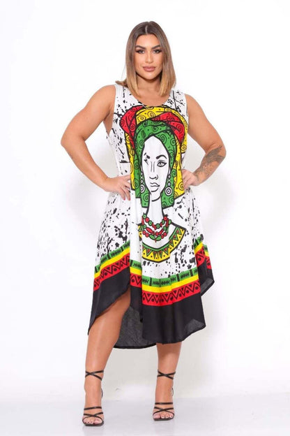 Vestido Trapézio Ajustável Vibe Nzinga Ajustável Coleção Premium.