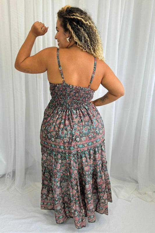 Vestido Longo Sintonia Indiana Coleção Encanto Boho 3900