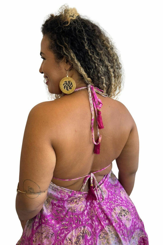 Vestido Curto Vibe Indiana Boho Vintage Coleção Premium 2982