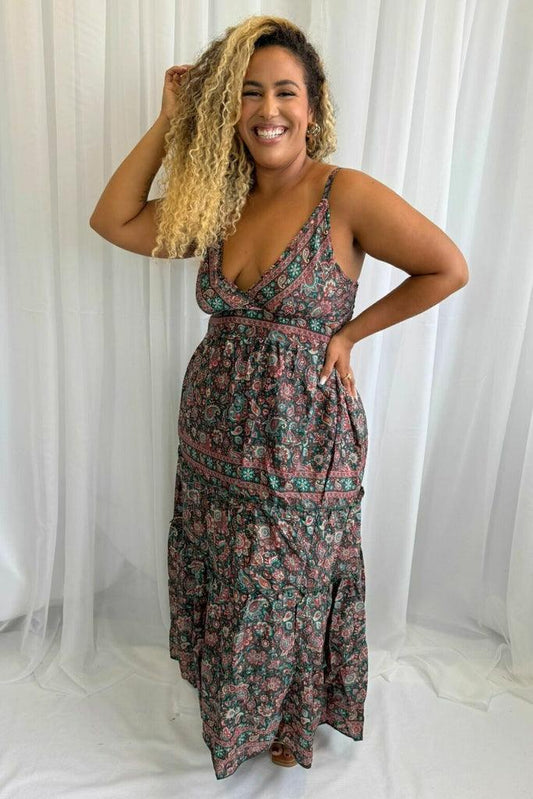Vestido Longo Sintonia Indiana Coleção Encanto Boho 3900