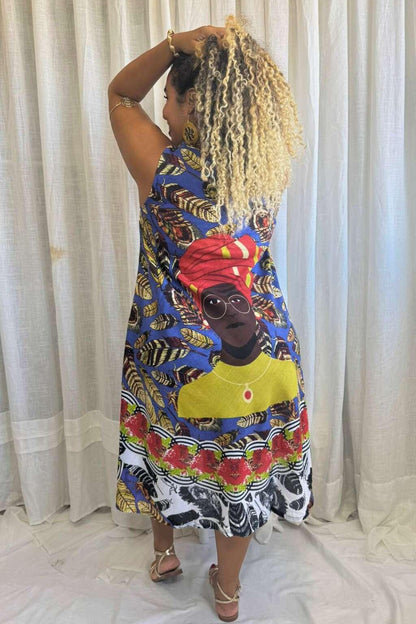Vestido Trapézio Ajustável Vibe Nzinga Ajustável Coleção Premium.