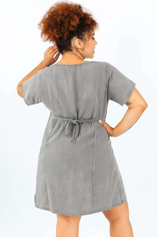 Vestido Curto Bordado Batik Coleção Viscose Premium 7199