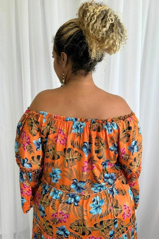 Vestido Longo Tropical Cromática Coleção Encanto Boho 1215