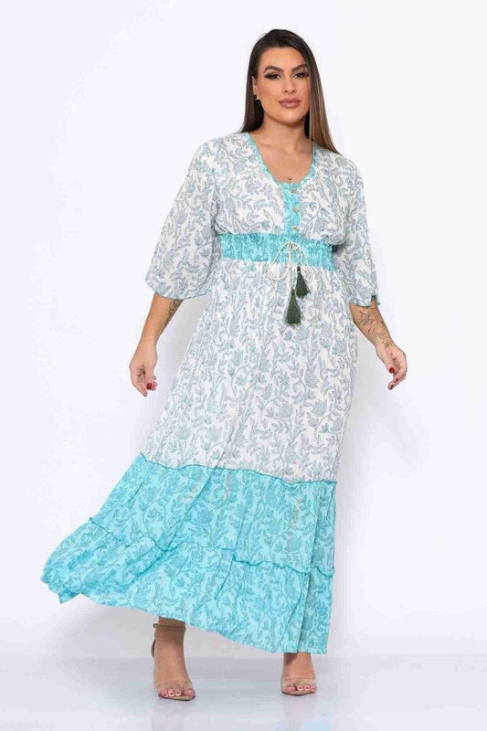 Vestido Longo Sonho Indiano Coleção Boho Premium 9123