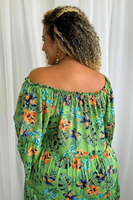 Vestido Longo Tropical Cromática Coleção Encanto Boho 9913