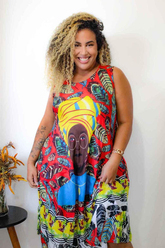 Vestido Trapézio Ajustável Vibe Nzinga Ajustável