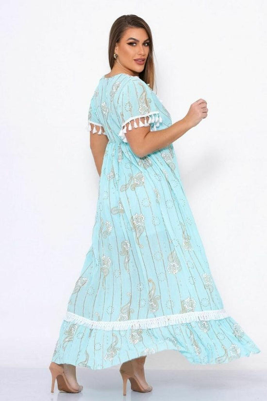 Vestido Longo Boho Aurora do Deserto Coleção Especial 8456.