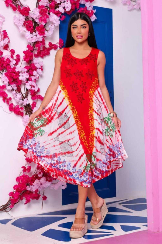 Vestido Trapézio Ajustável Luz de Kahina Alça Curta
