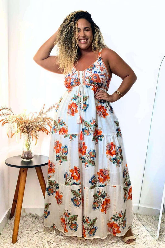 Vestido Longo Jardim Vibrante Coleção Alma Boho 2961