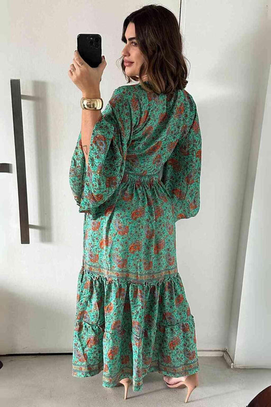 Conjunto Boho Seda Indiana Crooped + Saia Indiana Coleção Premium 6615