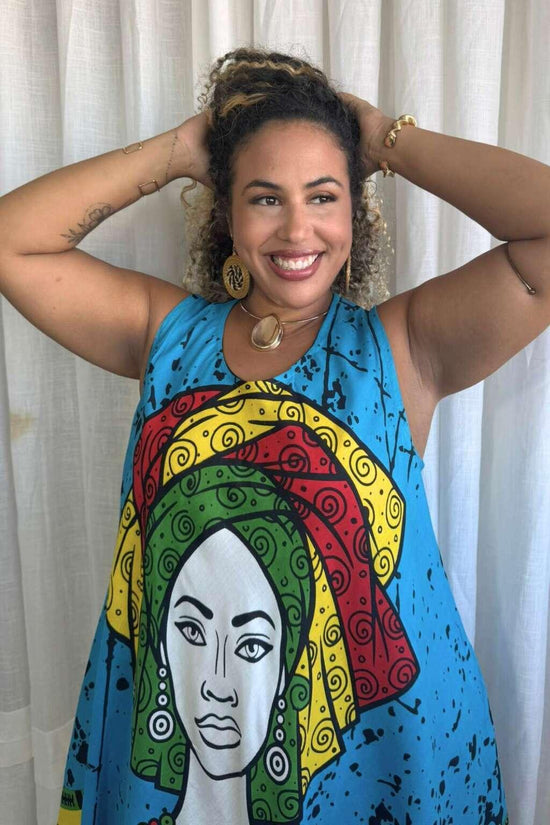 Vestido Trapézio Ajustável Vibe Nzinga Ajustável Coleção Premium 4875