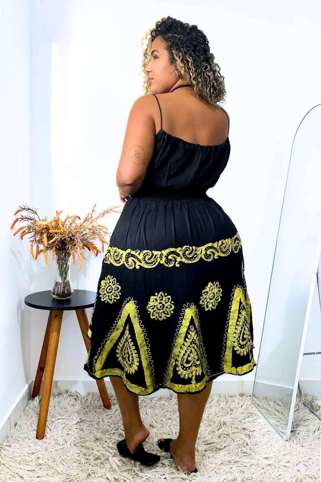 Vestido Black Curto Stone Bordado Coleção Viscose Premium 2575