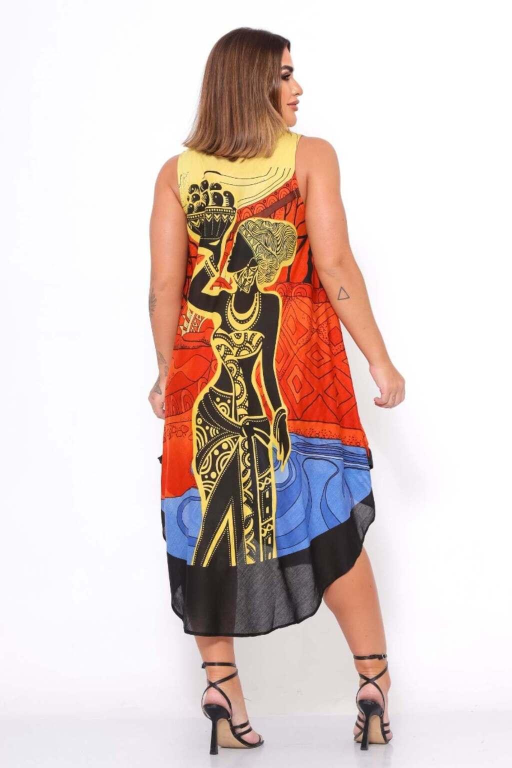 Vestido Trapézio Ajustável Vibe Nzinga Ajustável